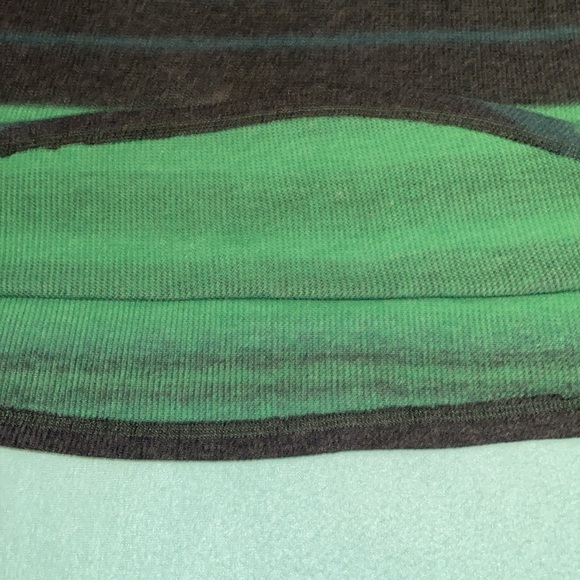 TERRA & SKY henley long sleeve waffle thermal pullover green blue top size 14W - Picture 6 of 13